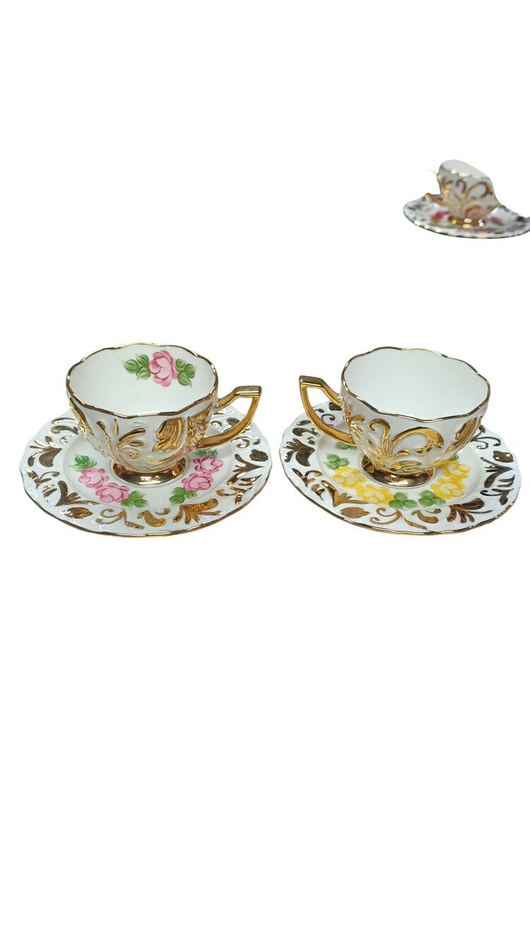 6 LI EL BOYAMA PORSELEN FİNCAN SET- NO 15