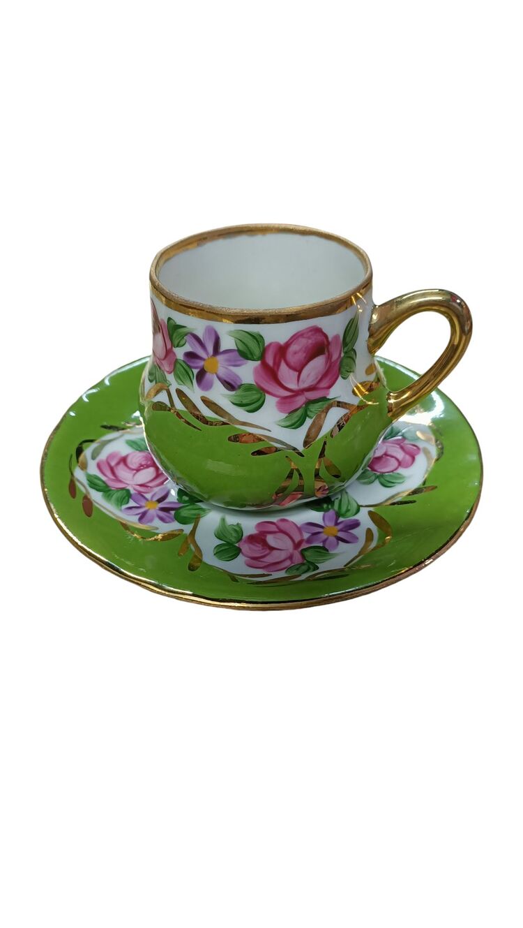 4 LÜ EL BOYAMA PORSELEN FİNCAN SET- NO 02