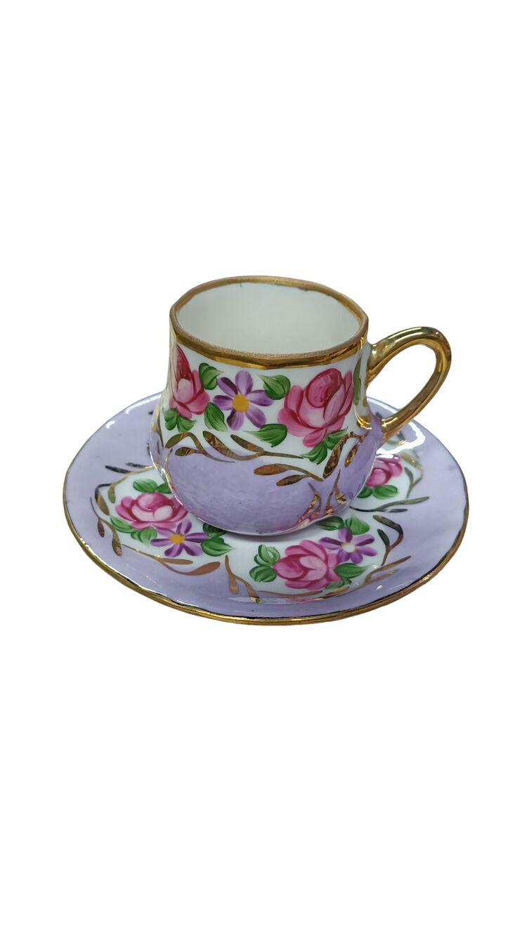 4 LÜ EL BOYAMA PORSELEN FİNCAN SET- NO 02