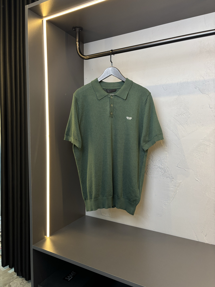 PRADA Premium Polo Yaka Triko Tshirt