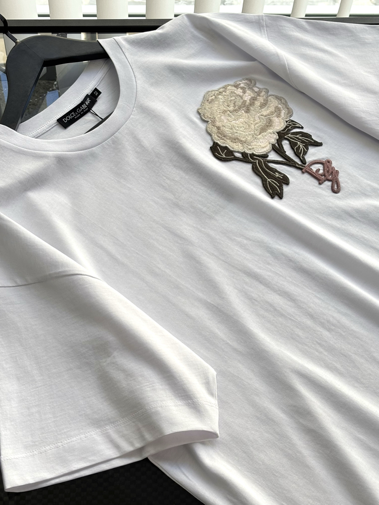 DOLCE&GABBANA Special Nakış logo Tshirts