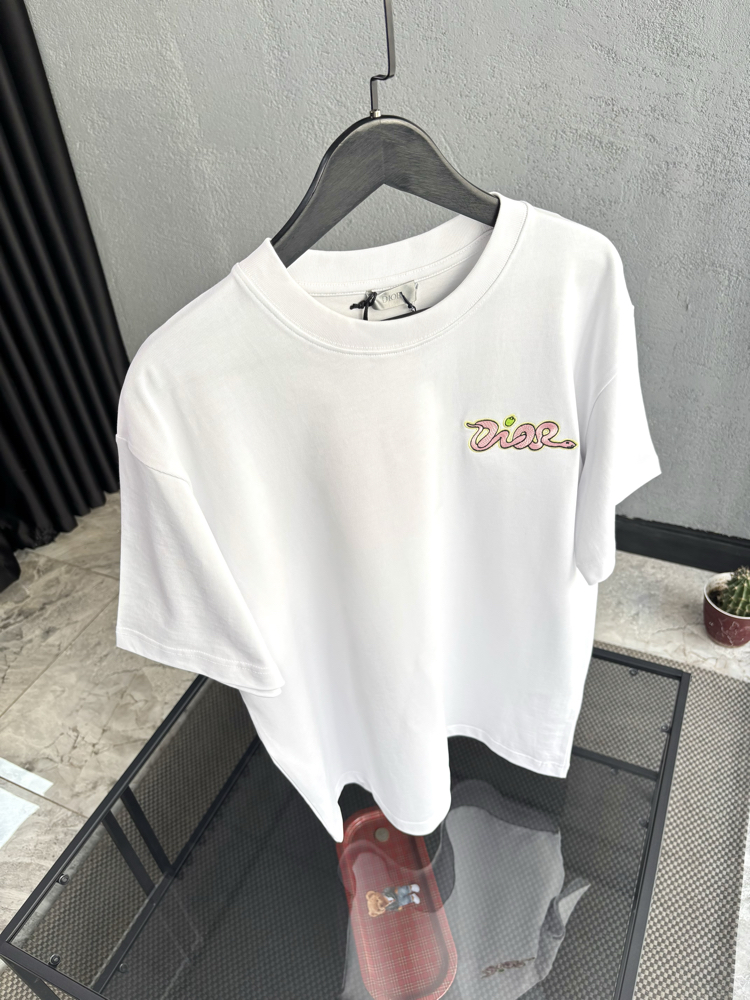 DİOR Kaws Special Nakış Logo Tshirt