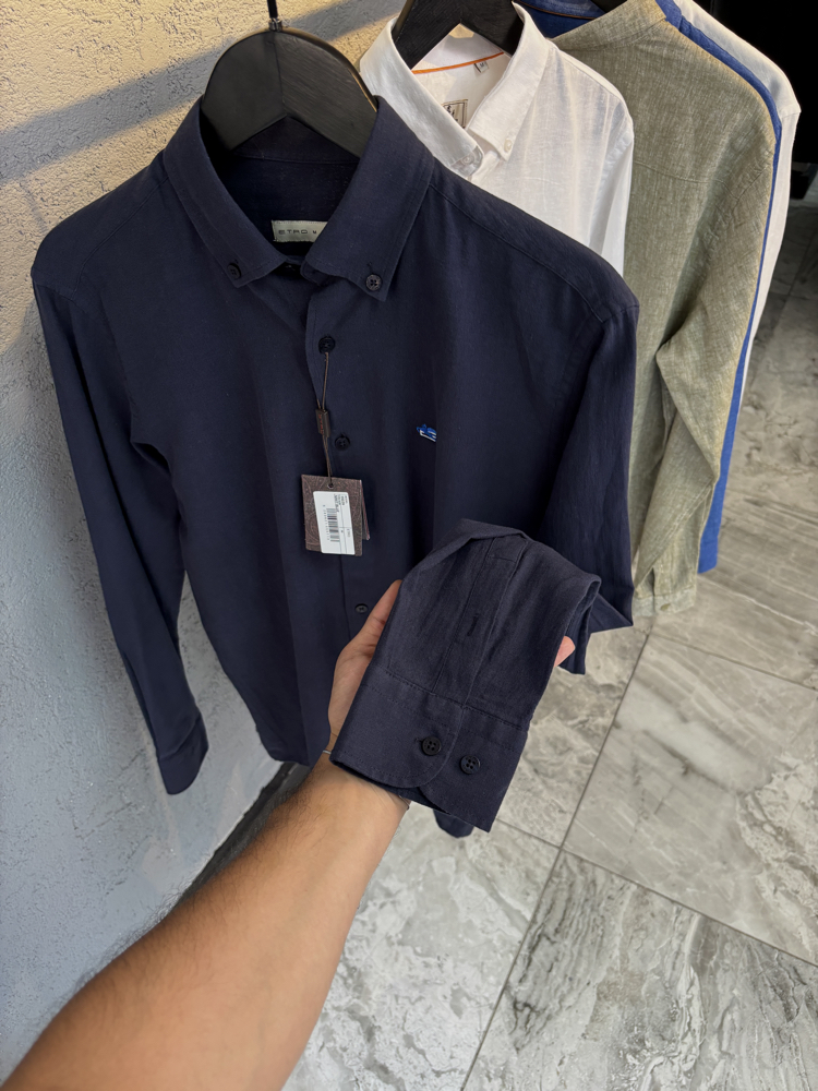 ETRO %100 Ham Keten Gömlek