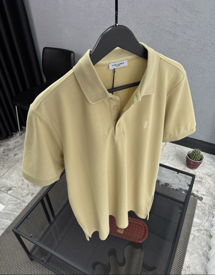 SAINT LAURENT Premium Polo Yaka Tshirt