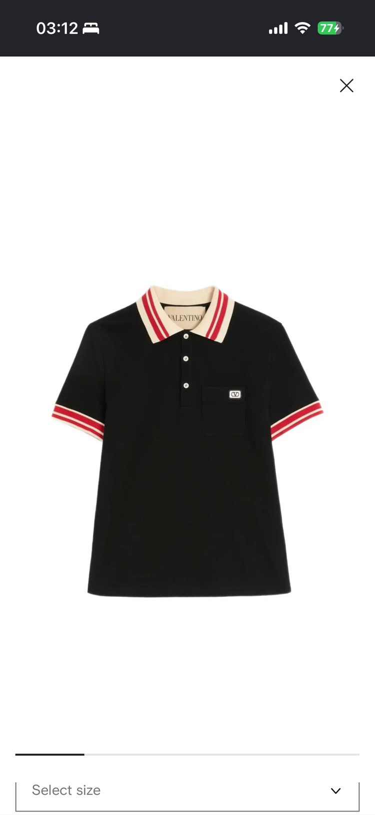 VALENTINO İthal Polo Yaka Tshirt