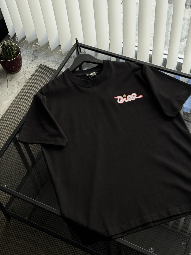 DİOR Kaws Special Nakış Logo Tshirt