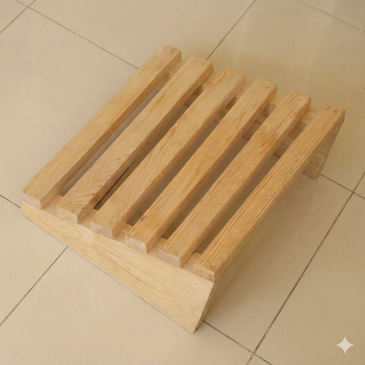 Ahşap Masa Altı Ayaklık Masa Altı Ayak Standı Ayak Yükseltici Boyutlar 30x40 Doğal Ahşap