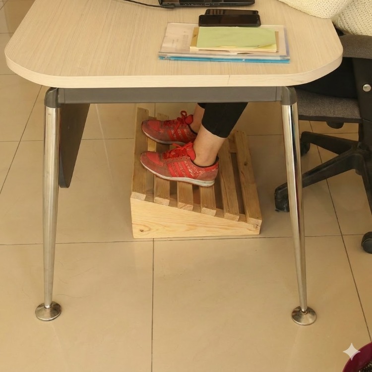 Ahşap Masa Altı Ayaklık Masa Altı Ayak Standı Ayak Yükseltici Boyutlar 30x40 Doğal Ahşap