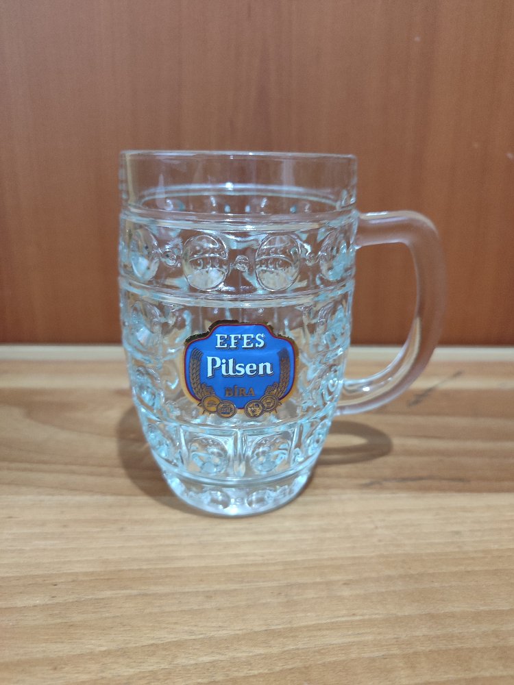 Efes Pilsen 0,5 lt Eski Dönem Kulplu Arjantin bardak