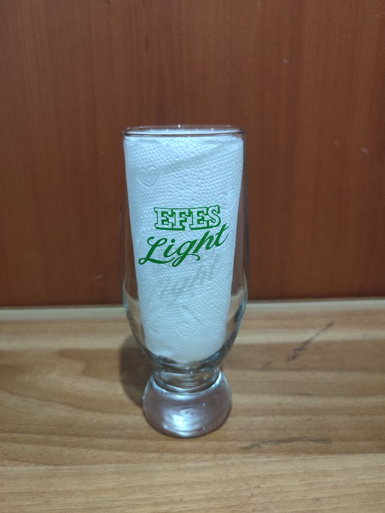 Efes Light 0,3 lt eski dönem bardak