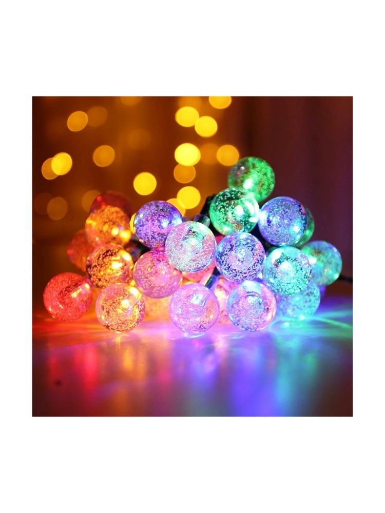 Mini Kristal Top Led 5 Metre 28 Led Dekoratif RGB Şık Işık Dizeleri Yılbaşı Ağacı