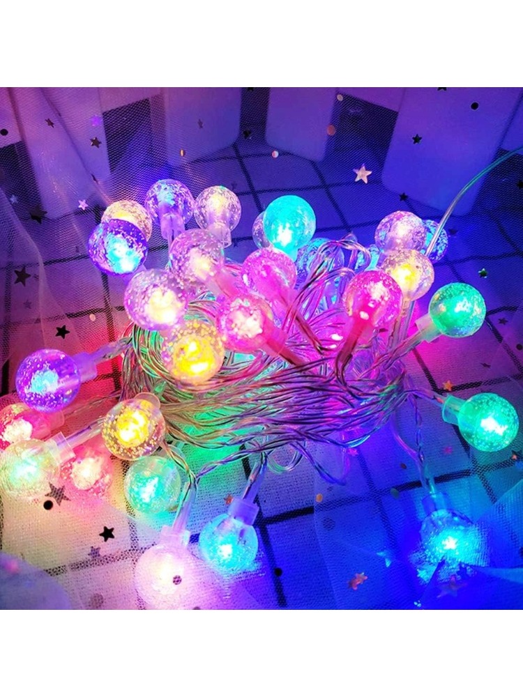 Mini Kristal Top Led 5 Metre 28 Led Dekoratif RGB Şık Işık Dizeleri Yılbaşı Ağacı