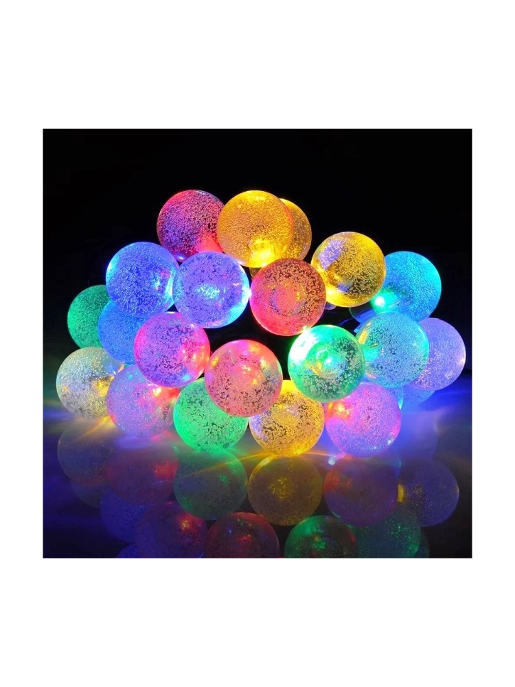 Mini Kristal Top Led 5 Metre 28 Led Dekoratif RGB Şık Işık Dizeleri Yılbaşı Ağacı