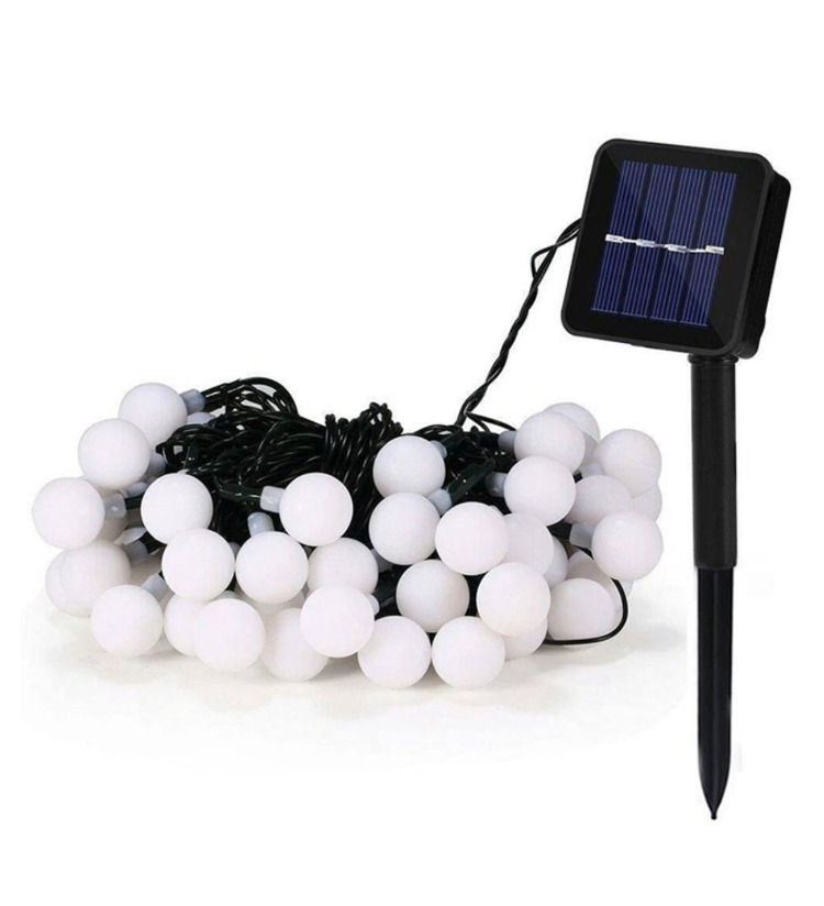 Solar 5 Metre 28 Led RGB Çok Renkli Boncuk Güneş Enerjili Led