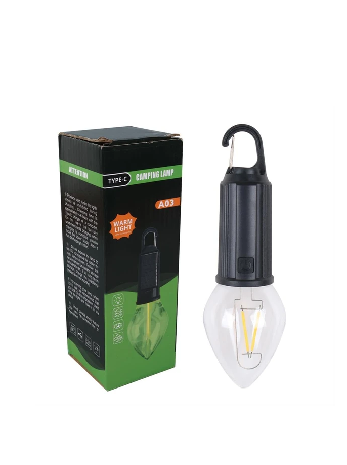 Solar Led Ampul Güneş Enerjili + Usb Şarjlı Bahçe Balkon Teras Kamp Aydınlatması