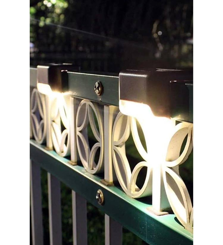 Solar Köşebent 4 Adet Merdiven Veranda Bahçe Güneş Enerjili Led Aydınlatma