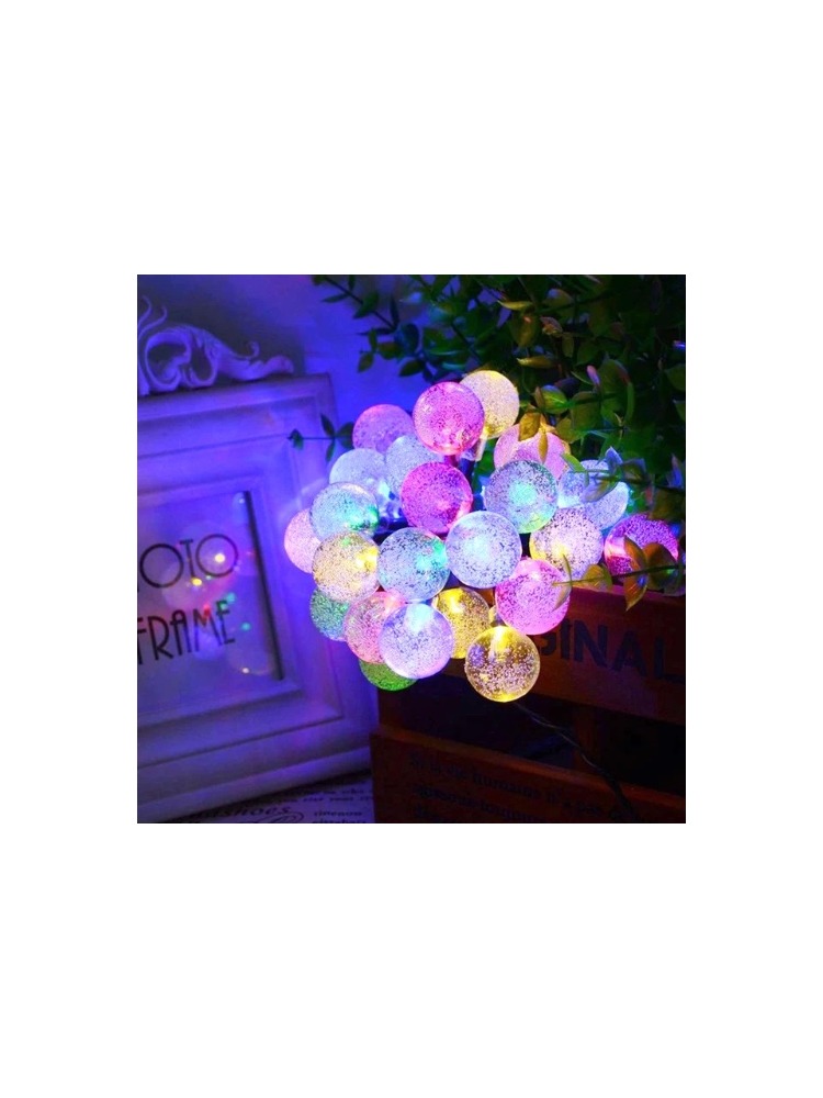 Mini Kristal Top Led 5 Metre 28 Led Dekoratif RGB Şık Işık Dizeleri Yılbaşı Ağacı