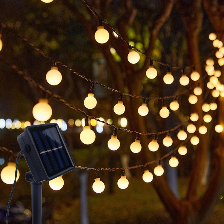 Solar 5 Metre 28 Led Sarı Boncuk Güneş Enerjili Led