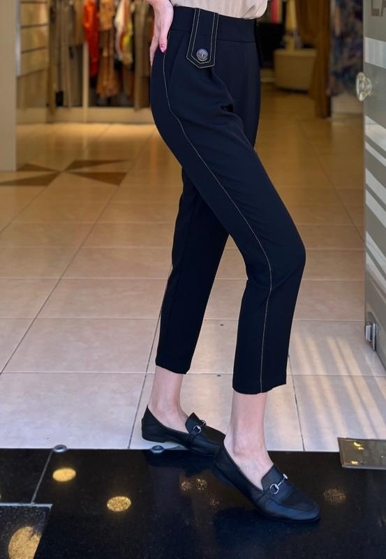DÜĞME DETAYLI PANTALON
