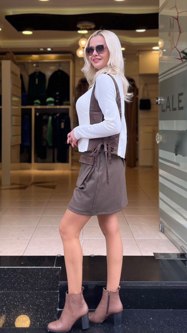 EKRU TRİKO KAZAK