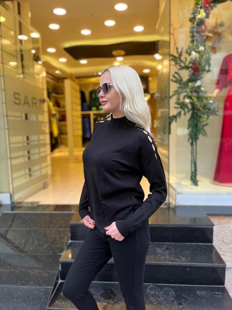 SİYAH TRİKO KAZAK