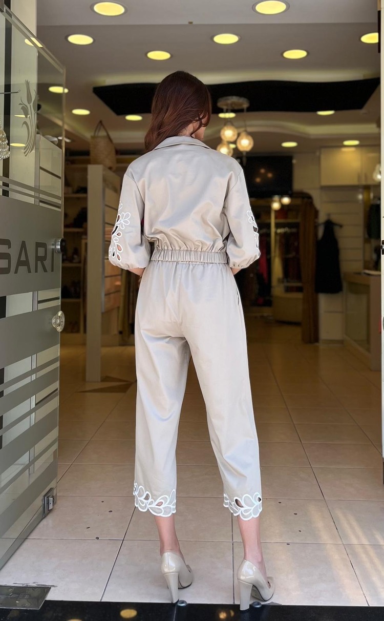 NAKIŞ İŞLEMELİ PANTOLON