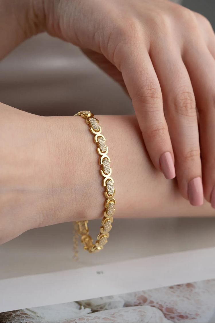 925 Ayar Gümüş Trend Model Bileklik