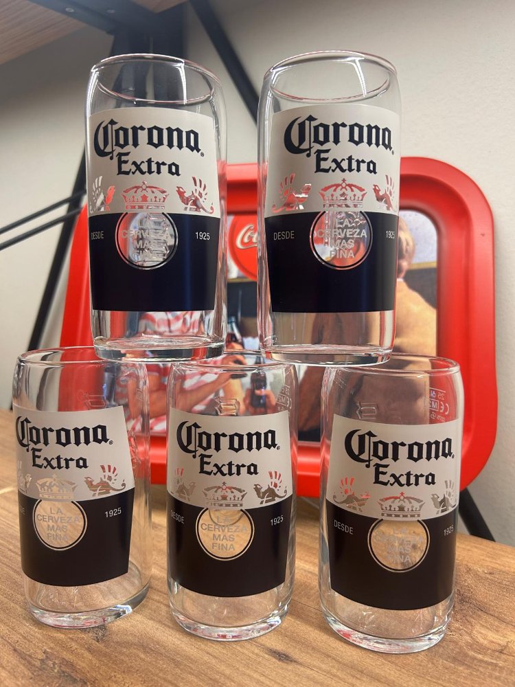 Corona Extra Özel Yapım Bardak 1 Adet Fiyatıdır