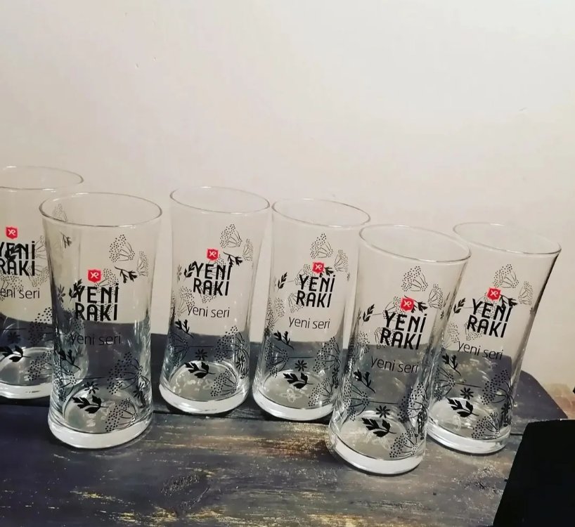 Yeni Rakı Yeni Seri Bardaklar 6 adet