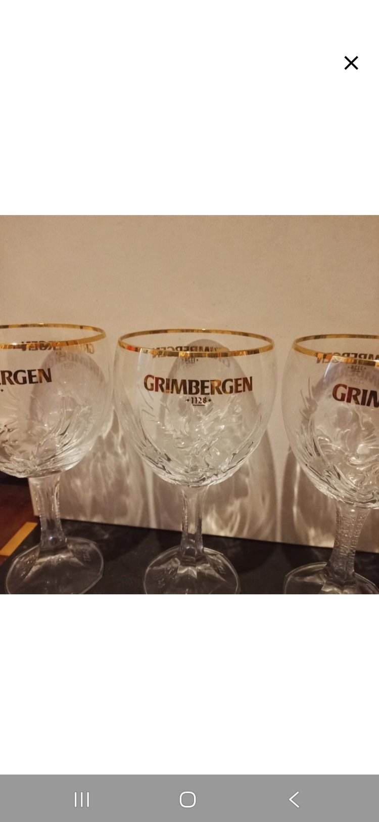 Grimbergen kristal bira kadeh 2 adet