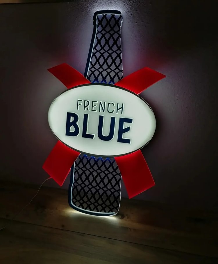 Kronenbourg Blanc Eyfel Led Işıklı Duvar Dekoru