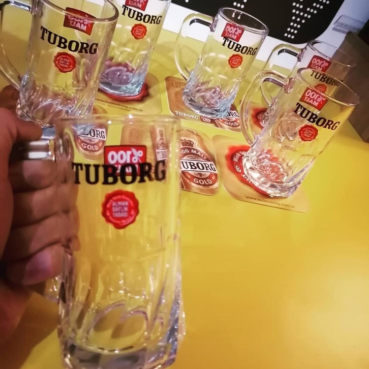 Tuborg Alman Mühürlü 50cl Arjantin Bira Bardakları 4 adet