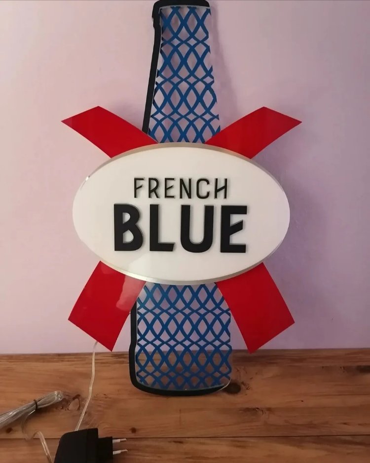 Kronenbourg Blanc Eyfel Led Işıklı Duvar Dekoru