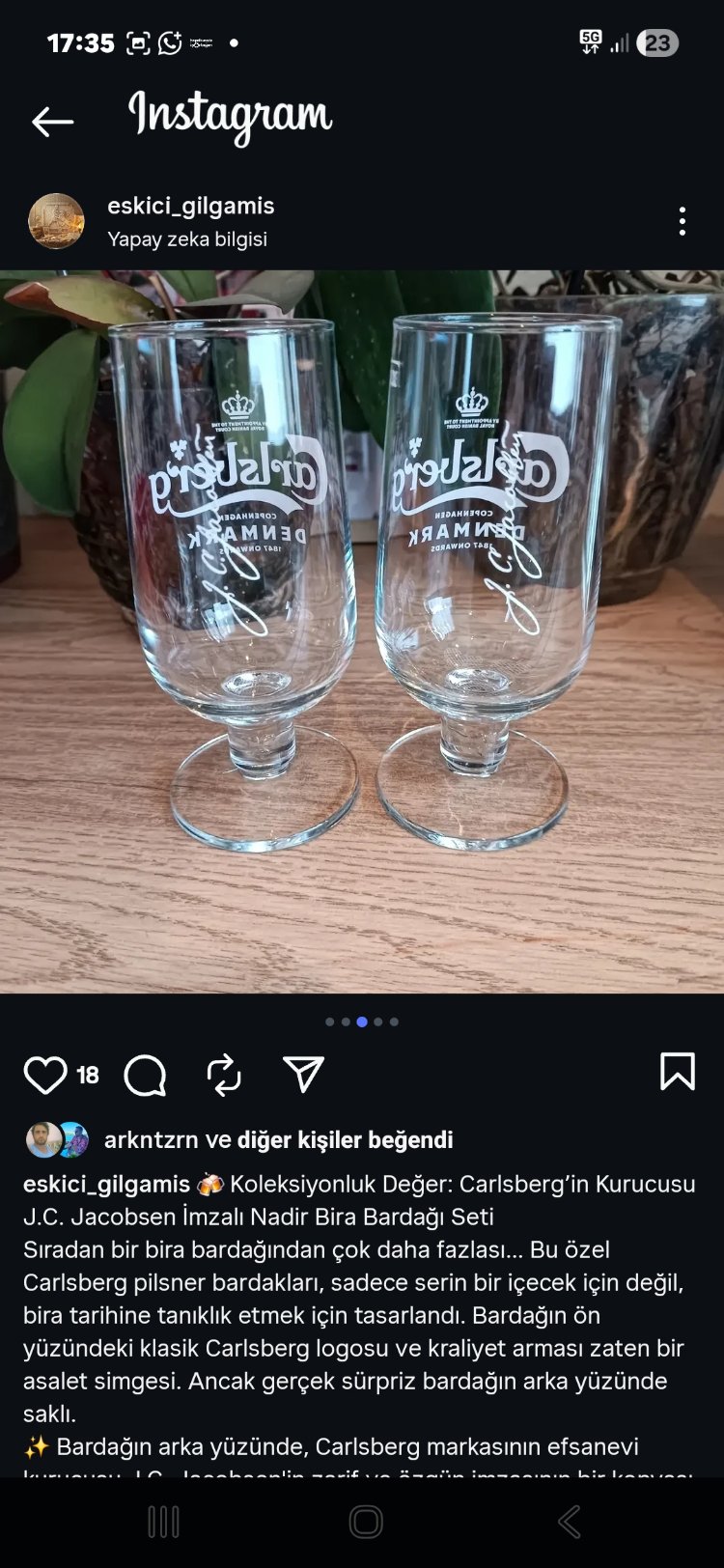 Carlsberg Denmark 50cl Kadeh Bardaklar 6 adet