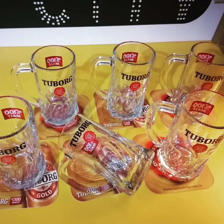 Tuborg Alman Mühürlü 50cl Arjantin Bira Bardakları 4 adet