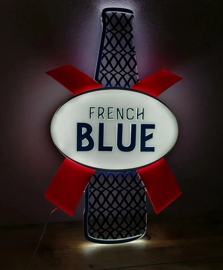Kronenbourg Blanc Eyfel Led Işıklı Duvar Dekoru
