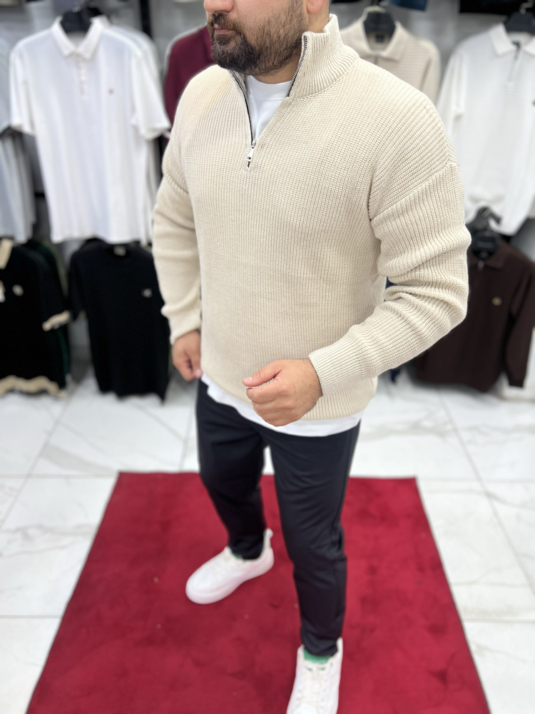 YARIM FERMUARLI TRİKO