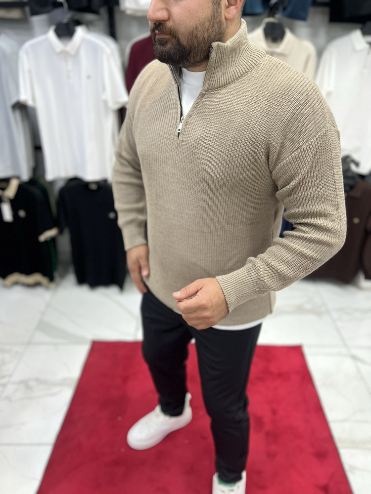 YARIM FERMUARLI TRİKO