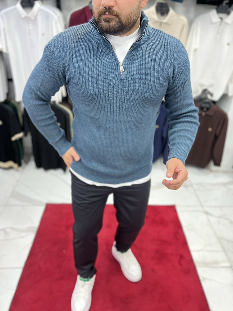 YARIM FERMUARLI TRİKO