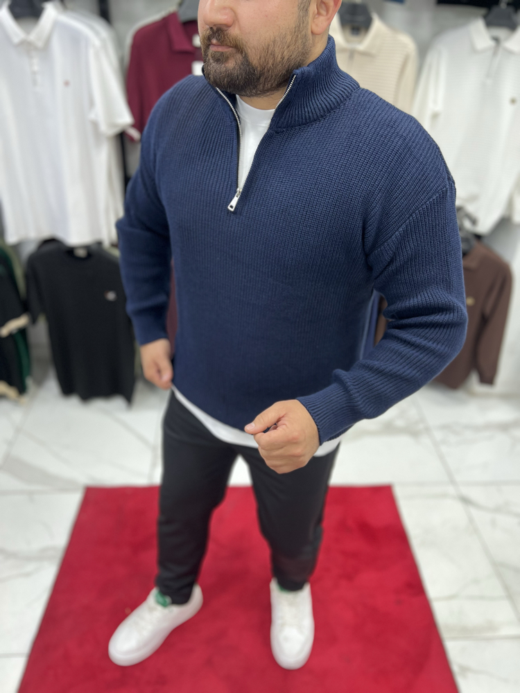 YARIM FERMUARLI TRİKO