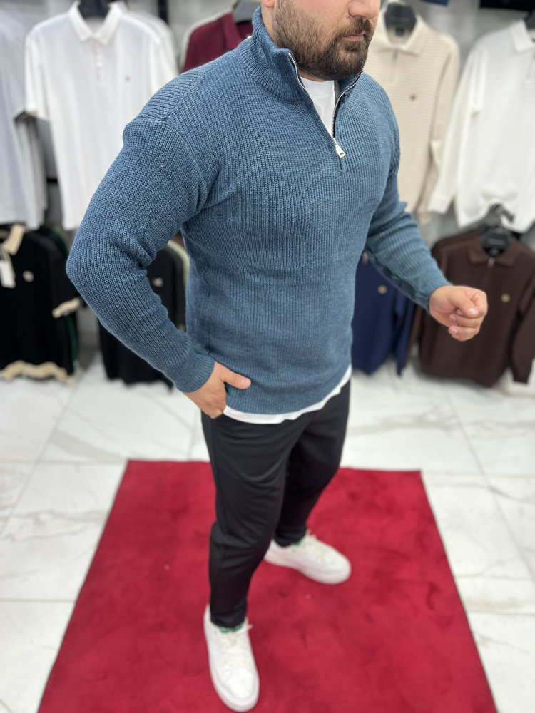 YARIM FERMUARLI TRİKO