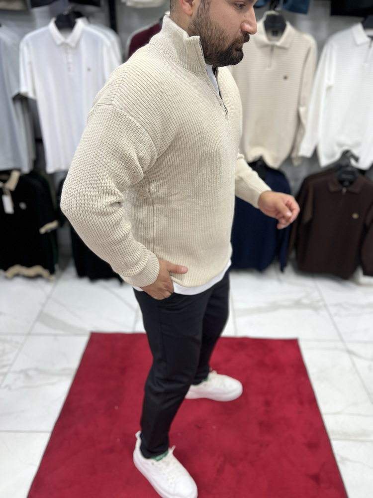 YARIM FERMUARLI TRİKO