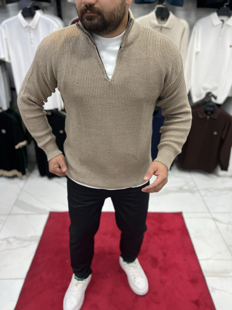 YARIM FERMUARLI TRİKO