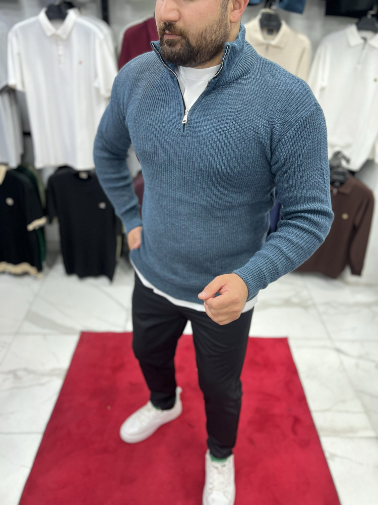 YARIM FERMUARLI TRİKO