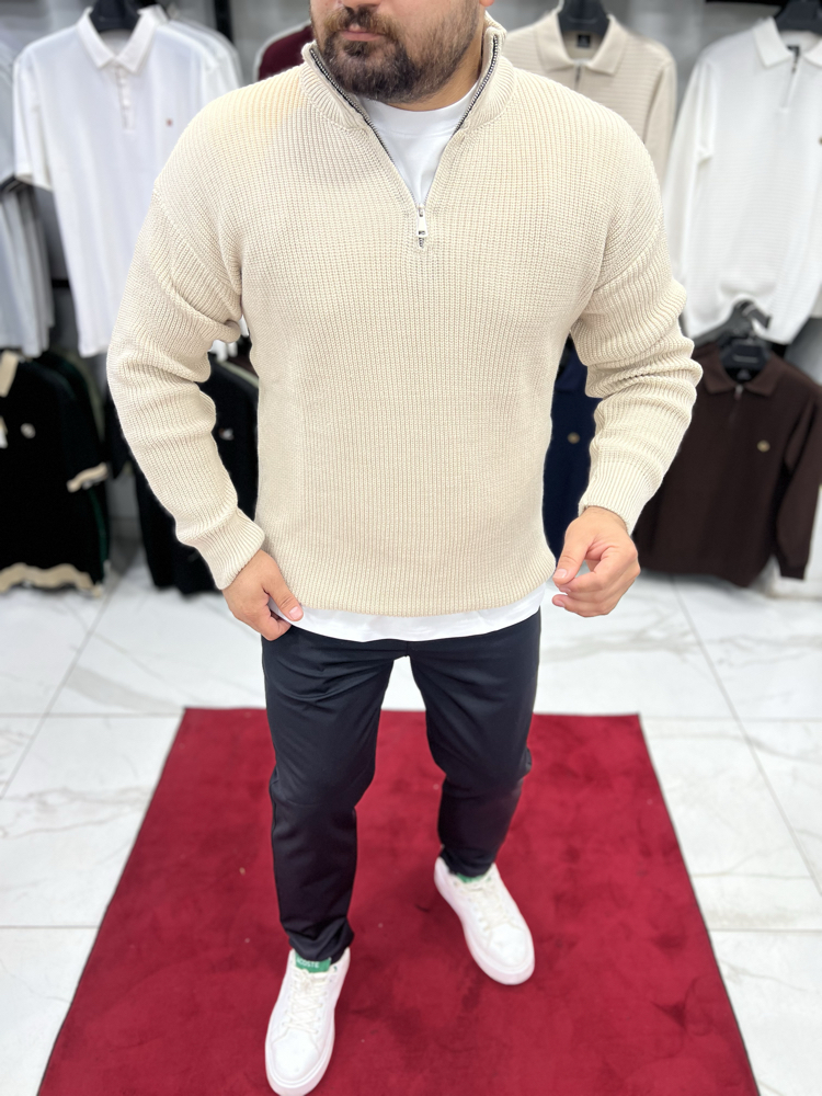 YARIM FERMUARLI TRİKO