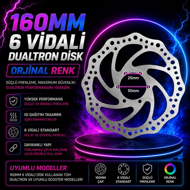 160MM Dualtron Disk Orjinal