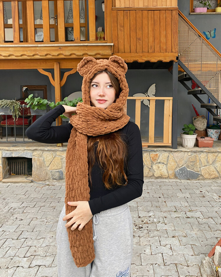 Kapüşonlu atkı