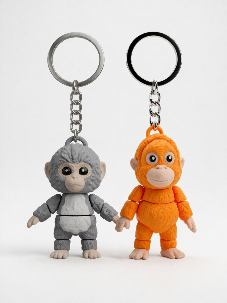Punch ve Peluş Arkadaşı Anahtarlık