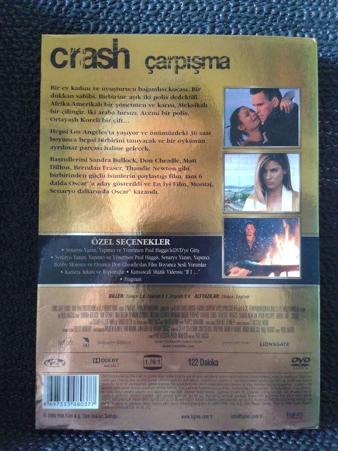 CRASH - ÇARPIŞMA 3DALDA OSCAR ÖDÜLÜ EN İYİ FİLM DAHIL.