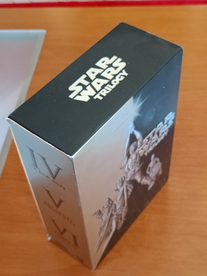 STARWARS TRILOGY 4 DISK DVD BOX SET.